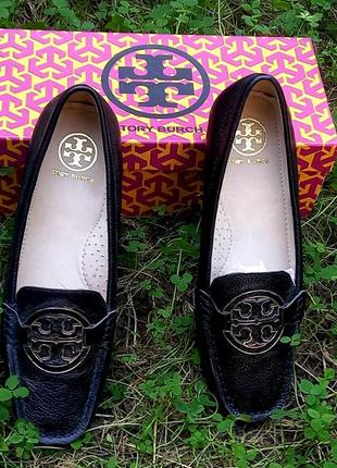 Черные мокасины tory burch6 фото