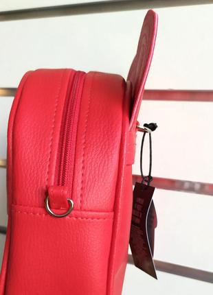 Рюкзак - сумка з вушками мишки, червоний3 фото