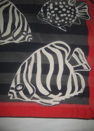 Эксклюзивный шелковый платок, италия 86х832 фото