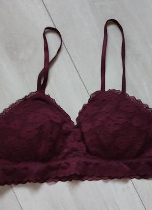 Бралетт ажурный бра кружевной топ кружевый бюст h&m s m 70b 70c 70d 75a 75b 75c