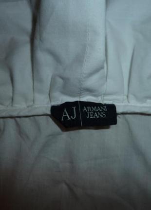 Armani jeans белая рубашка, блуза р s6 фото