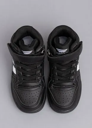 Ботинки для мальчиков s2202-2 черные хайтопы6 фото