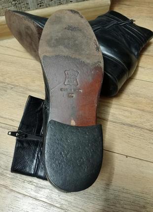 Genuine leather демісезонні шкіряні чоботи-козаки5 фото