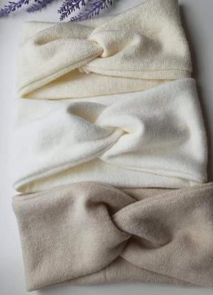 Пов'язка ангора жіноча тепла чалма ангора