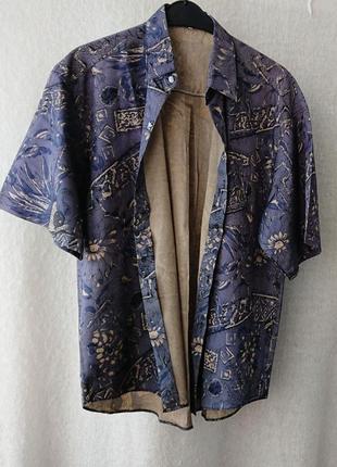 Мужская сорочка, 100%шелк thai silk,