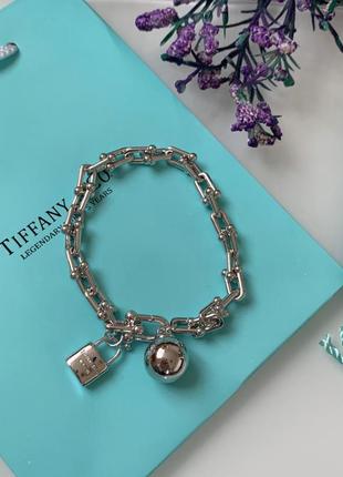 Стильный браслет цепь тиффани tiffany под серебро. есть упаковка тиффани, идеально на подарок!