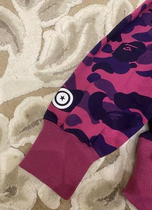 Zip hoodie bape5 фото