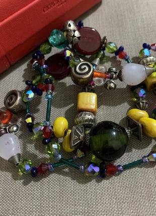 1726/88 бусы винтаж treska