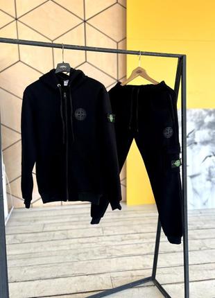 Костюм на флісі теплий зимовий stone island підлітковий1 фото