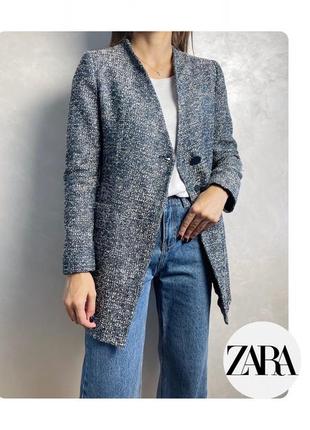 Стильный удлиненный пиджак zara