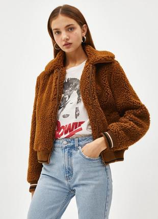 Шубка тедди bershka2 фото