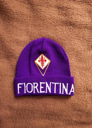 Детская/подростковая спортивная футбольная фиолетовая шапка fiorentina1 фото