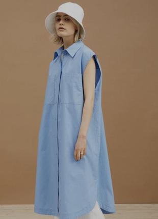 Круте плаття-сорочка h&m оверсайз бавовна