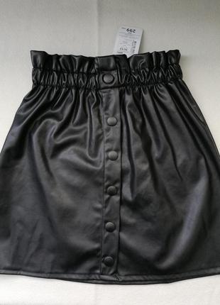 Шкіряна спідничка для дівчинки 11-12 років