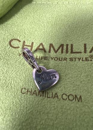 Chamilia charm mum серебряный шарм бусина серебряное серебро 9254 фото