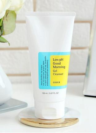 Слабокислотний гель для вмивання cosrx low ph good morning gel cleanser 150 мл.