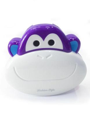 Косметичка - дорожный набор для контактных линз "король обезьян" - фиолетовый