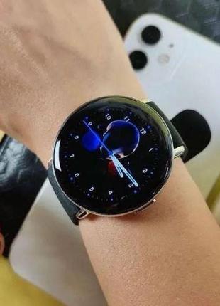 Круглые смарт часы м30 smart watch m30, super amoled, 42 mm. черные.