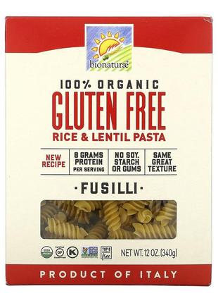 Bionaturae, organic gluten free rice & lentil pasta, 12 oz (340 g) київ