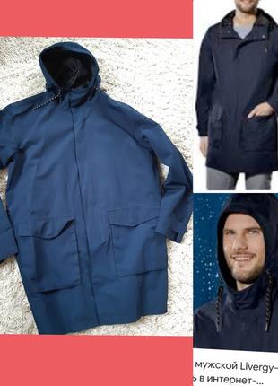 Актуальная мужская куртка/ветровка/,дождевик с капюшоном, livergy, p. xl-xxxl1 фото