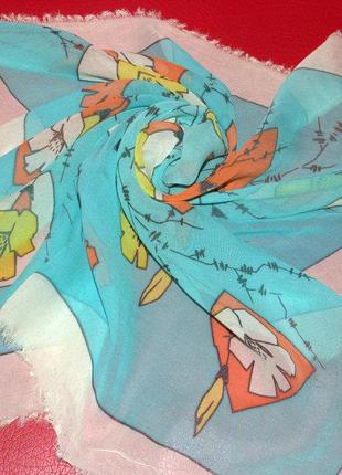 Винтажный платочек нежной расцветки1 фото
