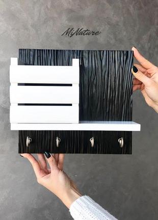 Ключница настенная minature moss брашированое дерево 30см