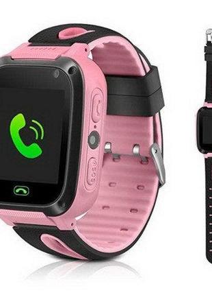 Детские смарт часы телефон smart baby watch s4 с gps розовый цвет.5 фото