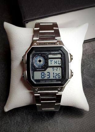 Чоловічий електронний наручний годинник skmei
