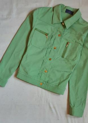 Куртка dismero италия ветровка джинсовка легкая салатовая