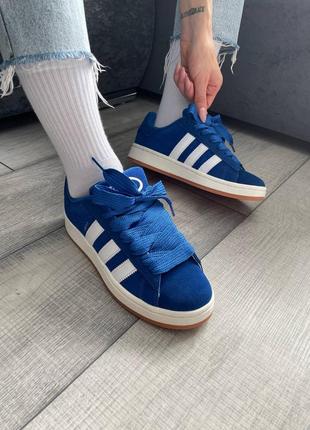 Жіночі кросівки adidas campus 00s blue cloud white