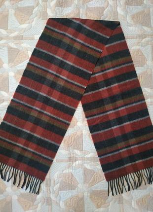 Шарф мужской 90% шерсть, 10% кашемир, 30*160