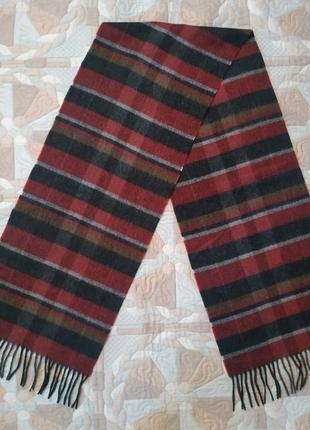 Шарф мужской 90% шерсть, 10% кашемир, 30*160