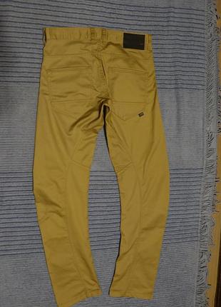 Плотные стильные джинсы бежевого цвета jack & jones core workwear anti-fit дания 32/34 р.8 фото