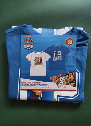 Детская футболка набор для мальчика щенячий патруль р.86-92 больше мерны disney