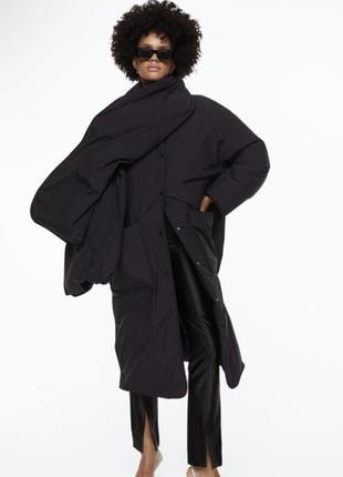 Пуховик из водоотталкивающей ткани oversized
