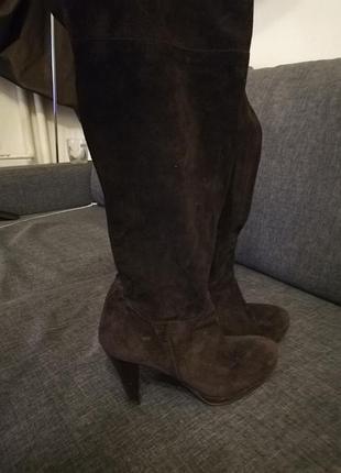 Замшевые сапоги