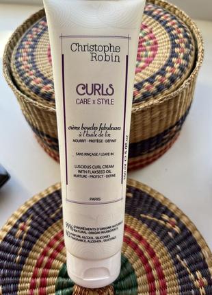 Christophe robin luscious curl cream крем для укладки, вьющихся, вьюнковых, волнистых волос