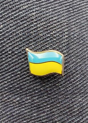 Значок "прапор україни" (міні, нікель)3 фото