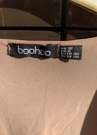 Боді майка тілесний бежевий boohoo2 фото