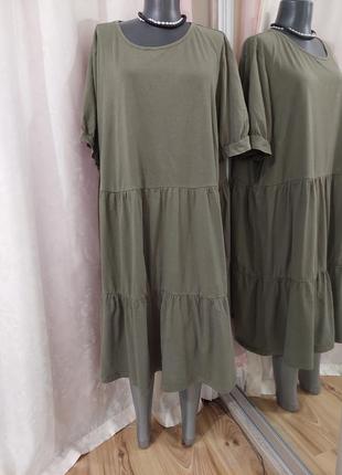 Ярусное платье 👗 большого размера