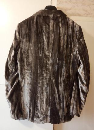 Стильный бархатный велюровый жакет пиджак р. 34 xs h&m піджак5 фото