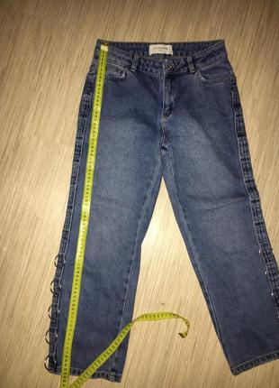 Укорочённые стильные джинсы2 фото