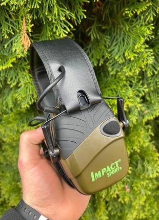 Навушники активні impact sport®️ olive