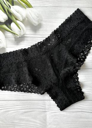 Мереживні чорні трусики victoria’s secret!