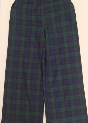 Брюки, широкие, в клетку, от boohoo