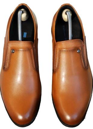 Размеры 40, 41, 42, 43, 44, 45  туфли мужские из натуральной кожи полноразмерные, коричневые  patriot 5131-73 фото