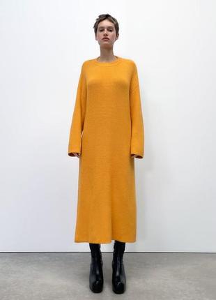 Zara вязаное платье, оверсайз, оригинал, крупная вязка5 фото