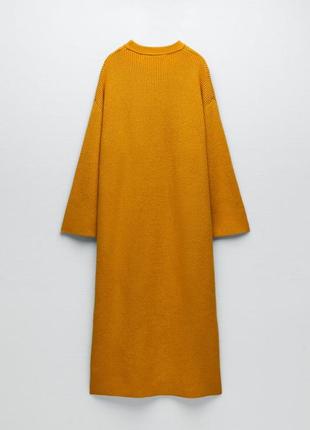 Zara вязаное платье, оверсайз, оригинал, крупная вязка6 фото