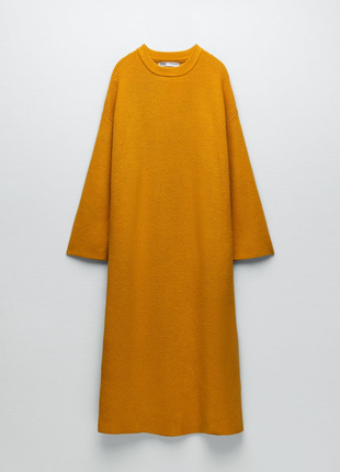 Zara вязаное платье, оверсайз, оригинал, крупная вязка8 фото