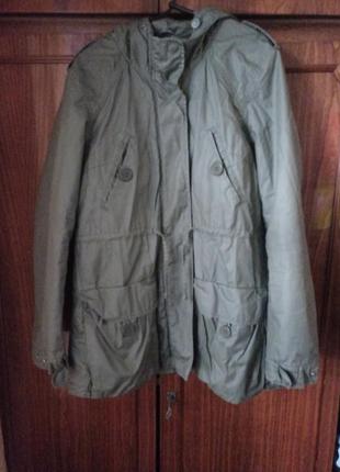 Куртка пальто з капюшоном демисезон жіноча